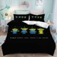 thumbnail image 1 of v1716 Bed Sheets Alien Duvet Cover Cartoon -Piece Set Three-eyed Boy Children Cute Polyester Soft Breathable Comforter Animation Bedding 3-Piece Bedding Set (1 Duvet Cover + 2 Pillow Shams) Bed Sheets, 1 of 5