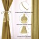thumbnail image 4 of Uxcell Borlas para Cortinas, Sujetadores de Cortinas con Borlas para el Hogar Dorado 4 unidades, 4 of 6