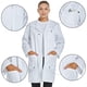 thumbnail image 5 of Bata de laboratorio VOGRYE Professional unisex de manga larga blanca, 5 of 6