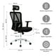 thumbnail image 2 of Silla de Escritorio Ergonómica Nairobi Relan Con Soporte Lumbar y Apoyabrazos Ajustables, 2 of 10