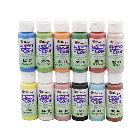 Kit de esmaltado Creative Hobbies Mayco Stroke and Coat Ceramics