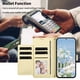 thumbnail image 5 of Funda Billetera Floral en Relieve samsung galaxy A14 4G con Tarjetero y Cremallera Blanco, 5 of 6