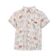 thumbnail image 1 of Camisa Niño Lino Manga Corta Estampado Palmeras Arena Pillin, 1 of 3