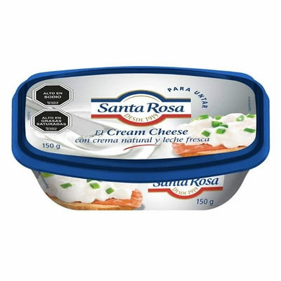 Queso Crema Untable Pote 150 G Santa Rosa