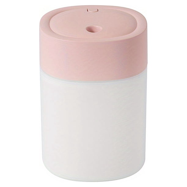Portable Mini Humidifier, Car Humidifier, Cool Mist Quiet Ultrasonic Aroma Diffuser, 200mL USB Desktop Humidifier, 7-Color Light, For Travel Car Bedroom Office