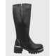 thumbnail image 3 of Bota para mujer, Negra bajo la rodilla con tachas Danicolle, 3 of 5