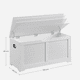 thumbnail image 5 of Banqueta Baul Almacenaje Blanco Saffle, 5 of 6