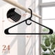 thumbnail image 2 of Perchas para ropa Neaterize, de plástico ultrarresistente, color negro, 24 unidades, 2 of 6