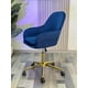 thumbnail image 2 of Silla Escritorio Giratoria Lux Base Dorada - Azul, 2 of 5