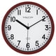 thumbnail image 1 of Reloj Pared 22 cm Rojo Circular Plastico, 1 of 5