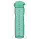 thumbnail image 1 of Botella de agua Ion8 de 1 L con horarios para beber, a prueba de fugas, color verde azulado, 1 of 7