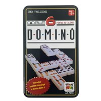 Juego De Mesa Dominó 6 Caja Metálica - Toyng