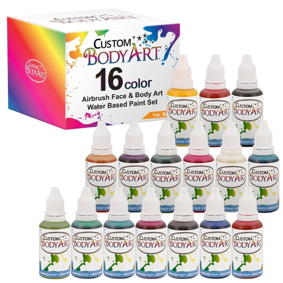 Pintura Corporal Personalizada 16 Colores 30 ml a Base de Agua