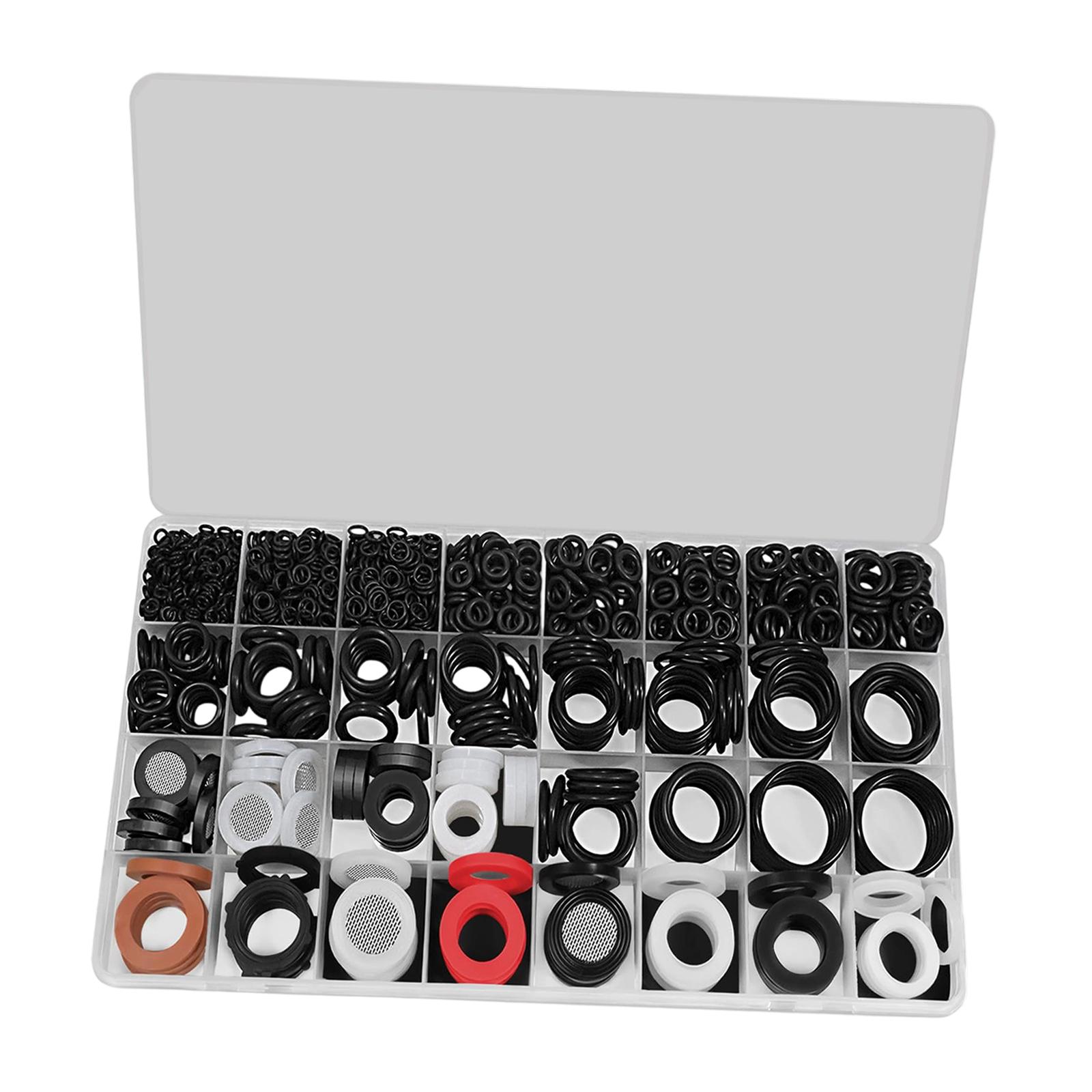 Magideal - Juego De 705 Juntas Tóricas Y Arandelas Para Plomería, Surtido De Juntas Tóricas Para Reparación De Vehículos, Tuberías, Bombas Y Grifos, Con Caja De