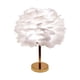 thumbnail image 3 of Luz de noche de plumas, luz de de decoración plumas, lámpara de de noche de plumas para dormitorio de niñas, sala de , , Blanco, 3 of 5