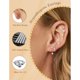 thumbnail image 3 of Set de Aros M MOOHAM de 7 Pares Hipoalergénicos, 3 of 3