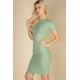thumbnail image 4 of Vestido Midi Ajustado de Canalé - Verde, 4 of 4