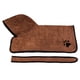 thumbnail image 2 of Albornoz para perros, suave, súper absorbente, de microfibra de lujo, con capucha y cinturón para perros grandes, medianos y pequeños., 2 of 8