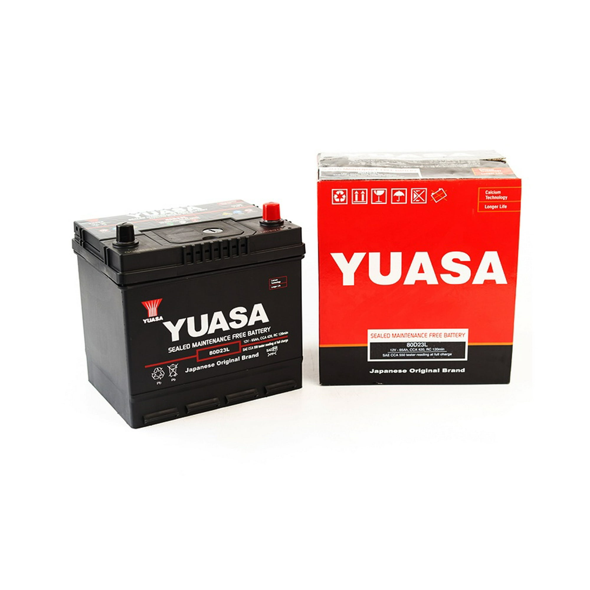Batería De Auto Yuasa 80d23l - 65 Ah Y 550 Cca