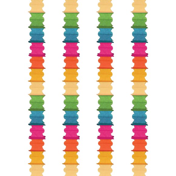 Guirnaldas de techo Beistle 14 pies 6 pulgadas x 1.37 m de papel, 4 piezas