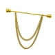 thumbnail image 4 of Clips De Cuello Con Cadena Camisa Abotonada Pin Metal Hombres Camisa Collar Pins Aureate, 4 of 5