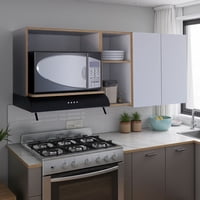 Tuhome - Mueble De Cocina Mural Corinto 62X150X34,5 Cm Macadamia