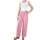 thumbnail image 4 of Pantalon Palazzo Acanalado Mujer Cintura Elasticada Verano Colores 369, 4 of 5