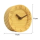 thumbnail image 2 of Reloj despertador creativo de madera maciza, moderno reloj de mesa pequeño con aguja de madera, silencioso, reloj de registro, 2 of 6