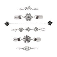 Magideal - 6X Clips Elegantes Para Suéter, Broches Para Camisas, Alfileres, Vestidos, Hebillas, Blusa, Abrigo, Ropa, Cuello De Metal, Bufanda, Cárdigan, Broche
