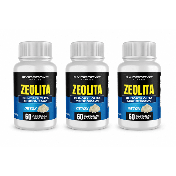 3 X Zeolita Clinoptilolita Micronizada 1.000mg