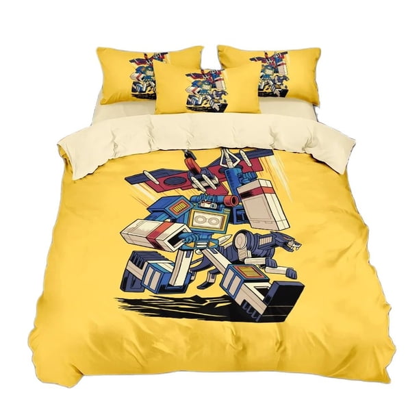 luxury birthday gift Transformers Bedding Set Single Twin Full Size Bedroom Duvetcover Sets Bed Sheets