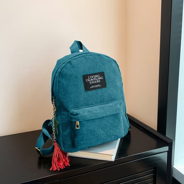 Casual Female Backpack Women College School Bags Travel Rucksack Corduroy Shoulder Bags For Teenage Girls Sport Knapsack