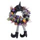 thumbnail image 4 of Guirnalda De Feliz Halloween Con Pata De Sombrero, Corona Colgante Para Puerta Delantera, Corona De Calabaza, 4 of 5