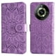thumbnail image 1 of Funda tipo cartera FOXDOCK para Realme 11 Pro Plus , diseño girasol en relieve, cuero PU, cierre magnético, soporte y tarjetero, 1 of 5