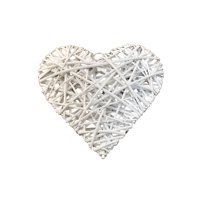 Genérico - Corazon Mimbre Colgante Adorno Moderno Romantico Lau