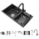thumbnail image 1 of Lavaplatos 75x40 Black Rejilla Dispensador Llave Juego, 1 of 3