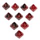 thumbnail image 1 of Dados De Juego De 10 X 10 Lados Dados De 16 Mm Para Juegos De Mesa / Ense?anza De Matemáticas Rojo + Negro, 1 of 5