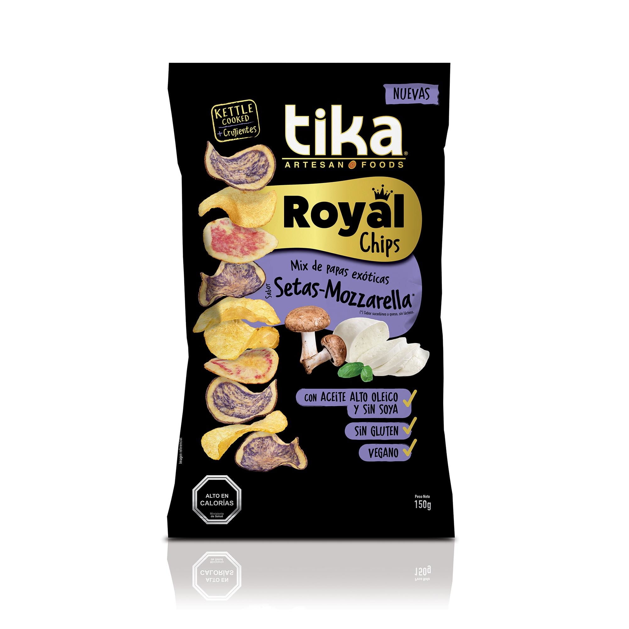Papas Fritas Royal Setas Mozarella 150 g Tika