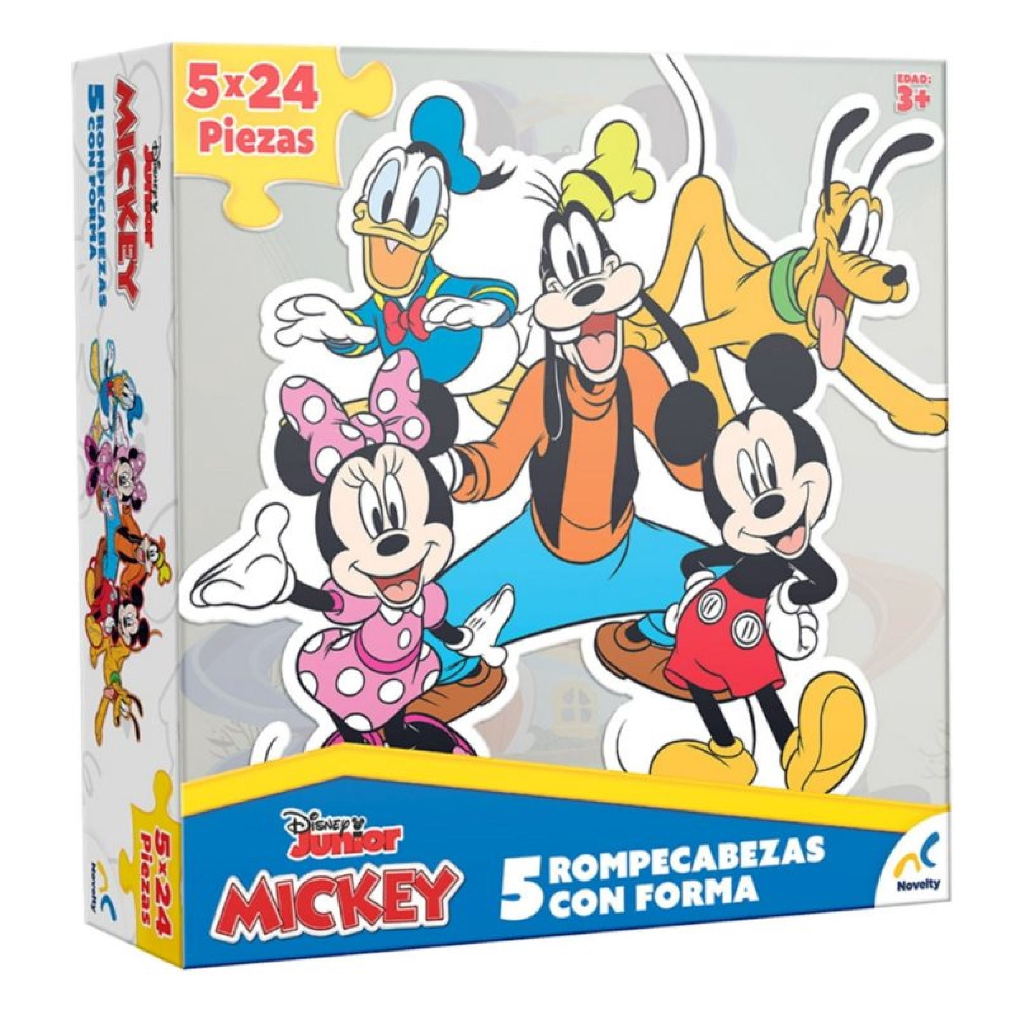 Puzzle Con Forma Mickey 5 Figuras