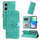 thumbnail image 4 of Funda tipo cartera FOXDOCK para Vivo Y03 4G , diseño girasol en relieve, cuero PU, cierre magnético, soporte y tarjetero, 4 of 5