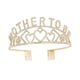 thumbnail image 2 of Corona Diadema Diadema Sombreros Corona De Diamantes De Imitación Para Fotografía De Graduación Mujeres Oro, 2 of 5