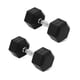 thumbnail image 1 of Par de mancuernas hexagonales Fitvids de goma de 20 lb, 1 of 7