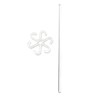 Magideal - Apuesta De Soporte De Plantas Con Clip De Gancho, Acrílico, Estaca De Planta De Soporte De Soporte De Vástago De Planta Multifuncional Para Patio De P M