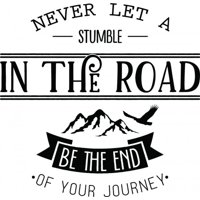 Rienda Libre Graphics - Decomural End Of Your Journey Inspirational Ws-46206