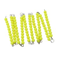 Bothyi - 10 Piezas Cadenas De Cuentas Montessori Juguete Para Contar Montessori Para Niños De 3 A 5 Años Regalo Amarillo