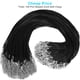 thumbnail image 2 of Collares, cadenas y cordones para pulsera, 100 unidades, piel negra, 1,5 mm, 2 of 7
