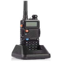Baofeng - Radio Transmisor Walkie Talkie Negro Uhf-Uv 5Re
