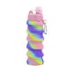 thumbnail image 2 of Botella Agua Para Niños Silicona Plegable Arcoiris 500ml Rosado, 2 of 3