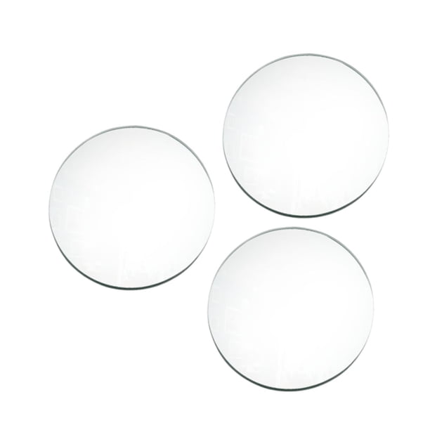 3 Piezas Espejos Redondos Para Centros De Mesa Para Mesas Para El Tocador De Fiesta De Bodas Argent 15 Cm