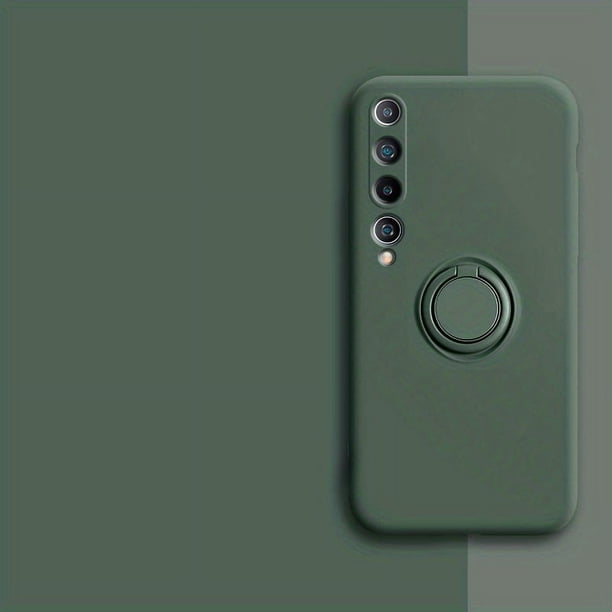 Suitable For Xiaomi 10 Phone Case Integrated Bracket Car Magnetic Suction Xiaomi 10 Pro Protective Cover Anti-fall Full Package Edge Liquid Pure Color Simple Stylish Trend MIUI Stand Bracket